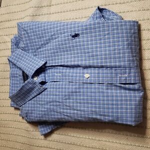 Ralph Lauren men's blue/white button down longsleeve large